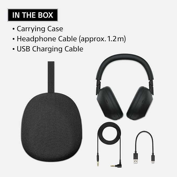 Sony WH-1000XM6 The Best Noise Canceling Wireless Headphones, HD NC Processor QN3, 12 Microphones, Adaptive NC Optimizer, Mastered by Engineers, Studio-Quality, 30-Hour Battery, Midnight Blue