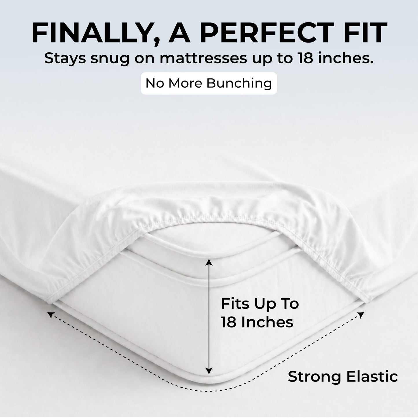 Mayil Manor 100% Natural Cotton White Queen Sheets Set | 500 TC Single-Ply Sateen Weave | Soft, Breathable, Hypoallergenic Solid 4-Piece Bedding with Deep Pocket Fitted, Flat, Pillowcase