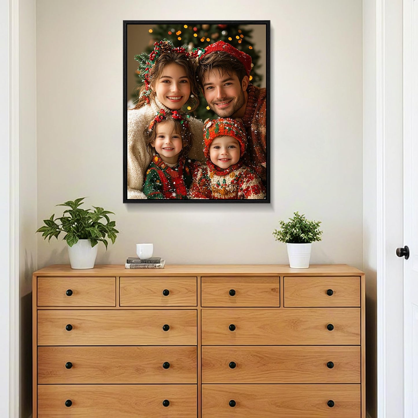 Canvas Prints with Your Photos, Ship Next Day Personalized Wall Art for Home Decor, Custom Photo Gifts for Wedding, Birthday, Family & Friends - Ready to Hang Canvas Pictures Framed 8x10