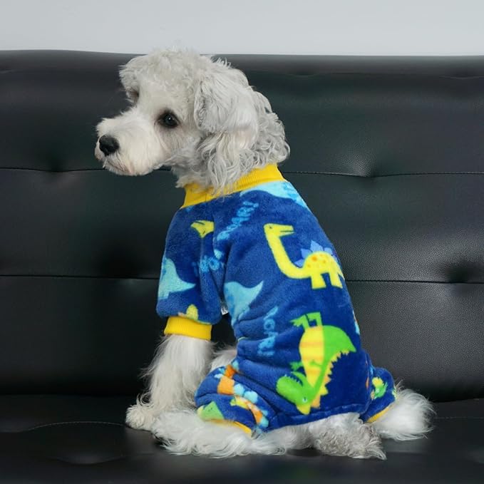 XPUDAC Dog Pajamas Fleece Dog Sweaters for Small Medium Dogs Girl Boy Soft Warm Winter Pet Clothes for Doggie Winter Christmas(Small)