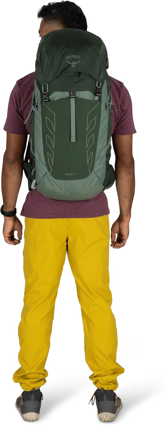 Osprey Talon 33L Men's Lightweight Hiking Backpack - Daypack for Travel & Camping, Black/Coal Grey
