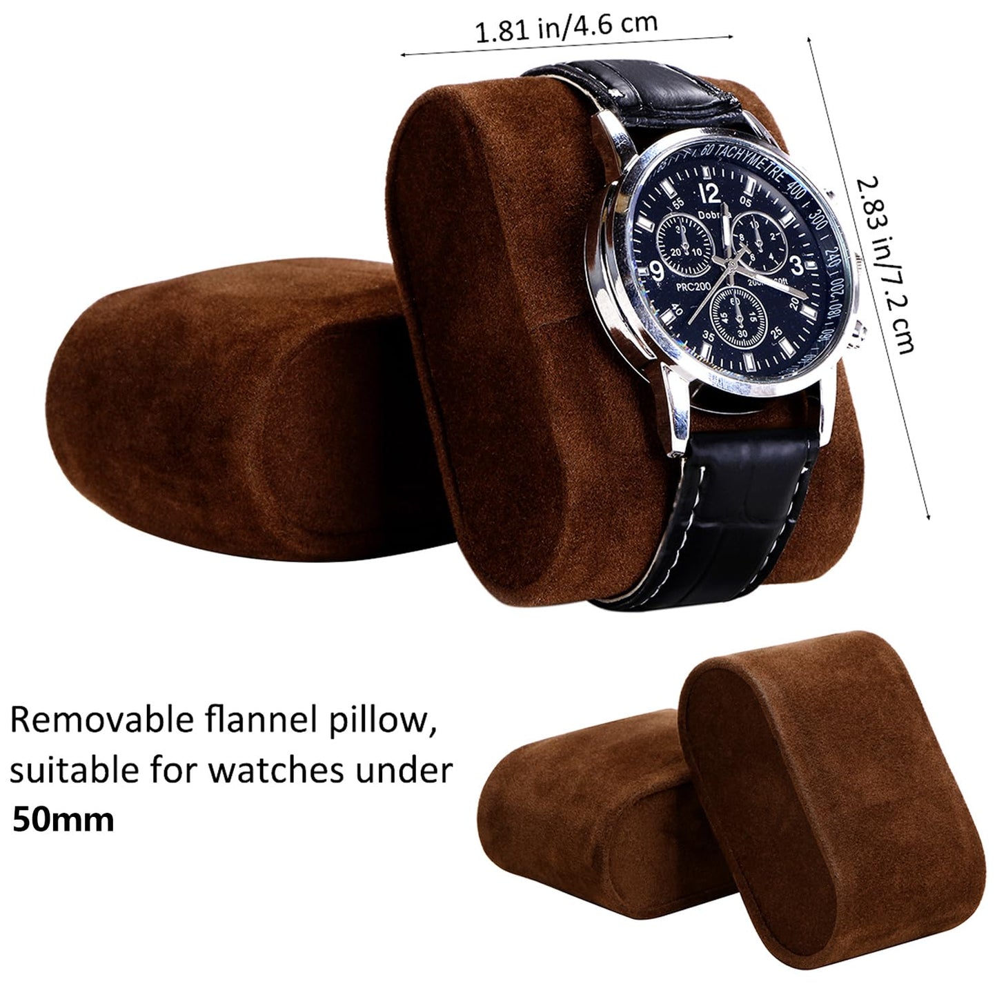 BEWISHOME Watch Box 12-Slot, Watch Case with Large Glass Lid