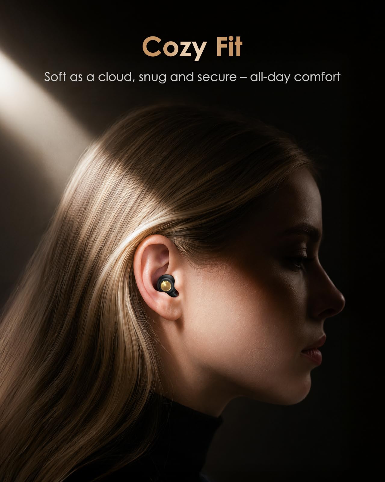 Quiet 2 Ear Plugs, Keychain case, Ultra Comfy, Reusable, 45dB Noise Reduction. Ideal for Sleep, Focus, Travel, Noise Sensitivity. Flexible Hearing Protection, Customizable fit, Black
