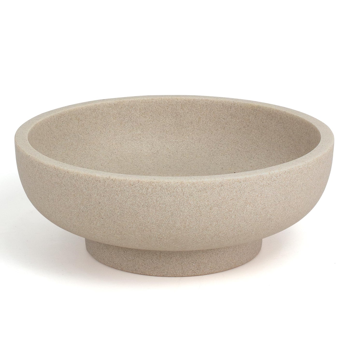 YMXYJM Large Decorative Bowl, Modern Resin Fruit Bowl for Kitchen Counter, Handmade Bowl for Home Decor, Stylish Key Bowl for Entry Table & Shelf, Artificial Stone Beige