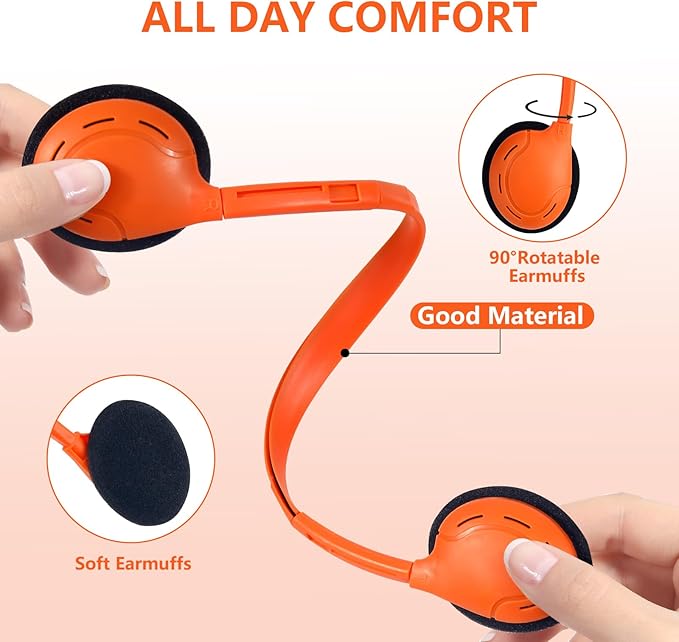 Kids Headphones Bulk 15 Pack for School Classroom Wired Headphones for Kids Students Children Boys Girls Teen and Adult 3.5 mm Jack Multi Color (10 Mixed Colors)