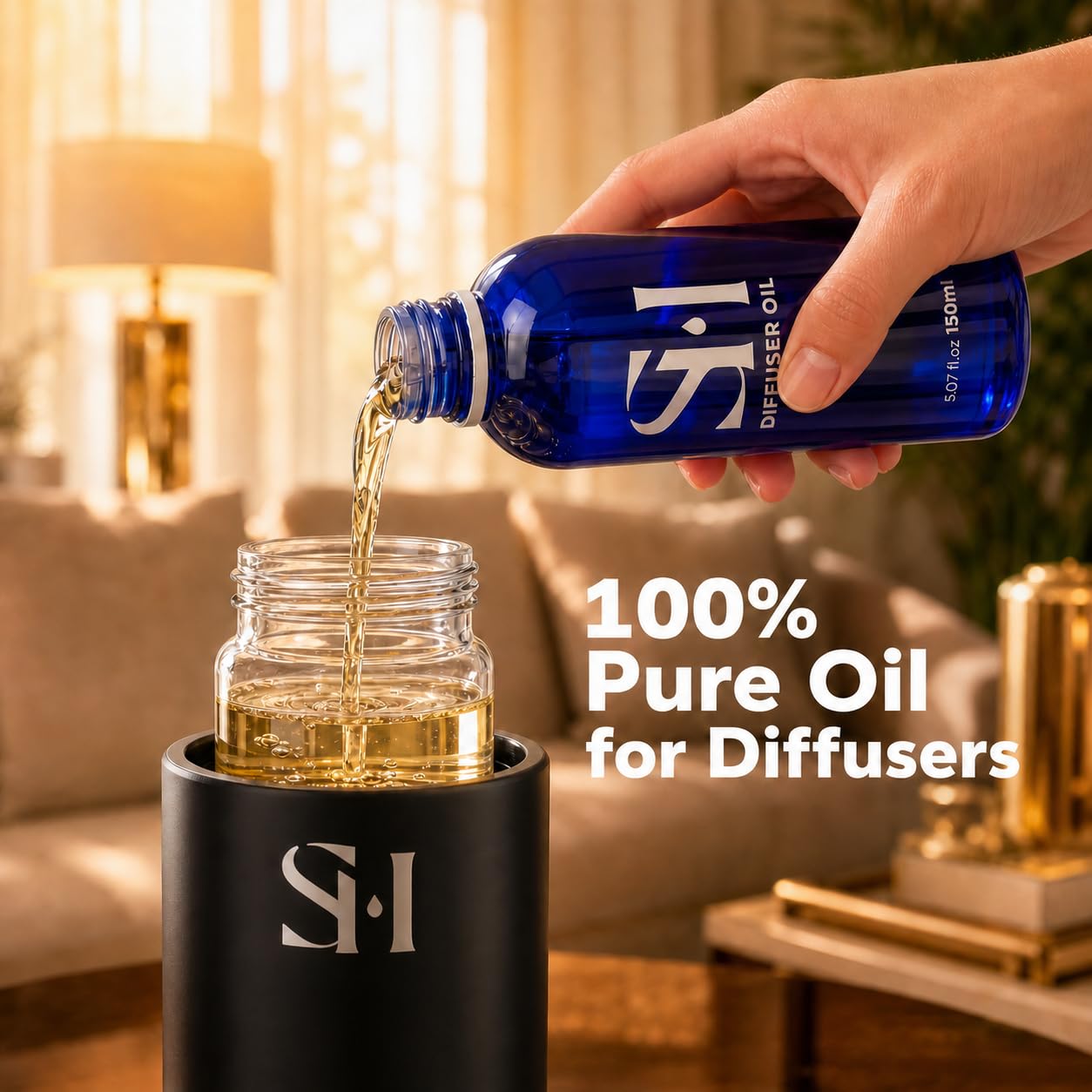 Inspired by 6-Star Hotel Monaco MC01 Hotel Scent Diffuser Oil | 5.07 Fl oz (150 ml) - Waterless Diffuser Oil Refill & Highly Concentrated Fragrance Oil, Diffuser Oil Scents, Hotel Oil Diffuser
