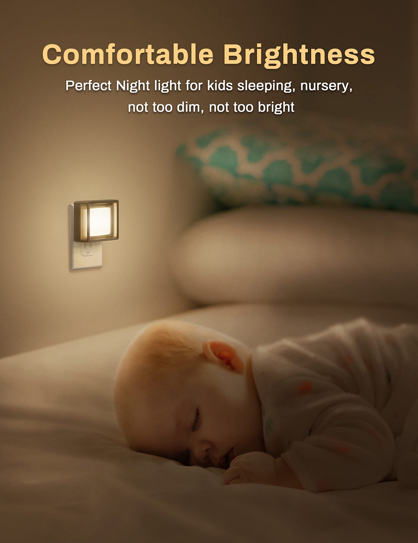 DORESshop Night Lights Plug Into Wall, LED Night Light, Plug in Night Light, Dusk-to-Dawn