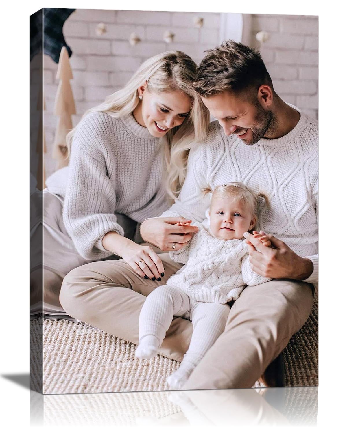 Canvas Prints with Your Photos, Ship Next Day Personalized Wall Art for Home Decor, Perfect Custom Photo Gifts for Wedding, Birthday, Family & Friends - Ready to Hang Canvas Pictures Framed 8x10