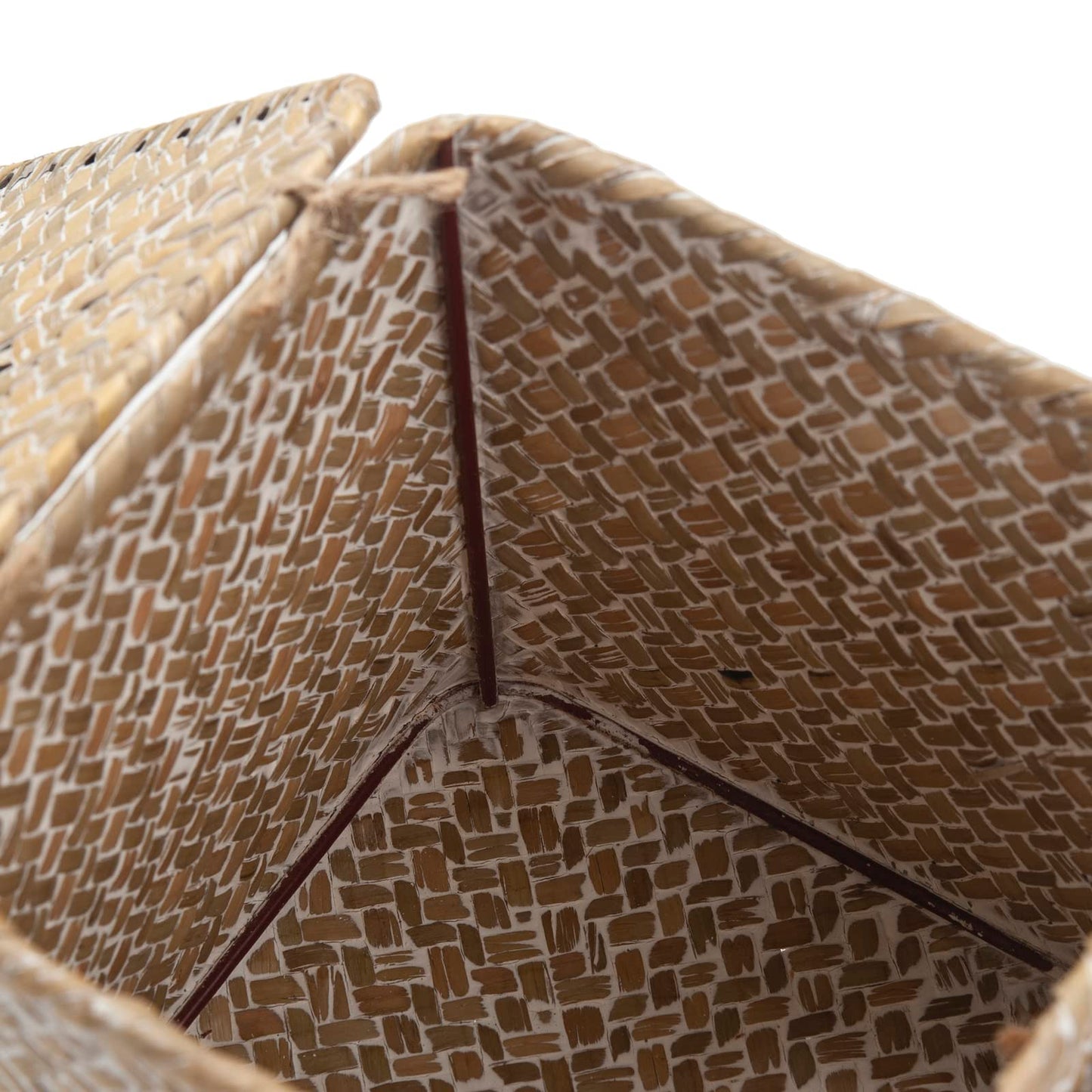 Tissue Box Cover Square, Seagrass Tissue Box Holder, Woven Facial Tissue Holder, Rattan Wicker Tissue Box, Decorative Tissue Cover for Dinner Table, Living Room, Bathroom, Bedroom, Office (Whitewash)