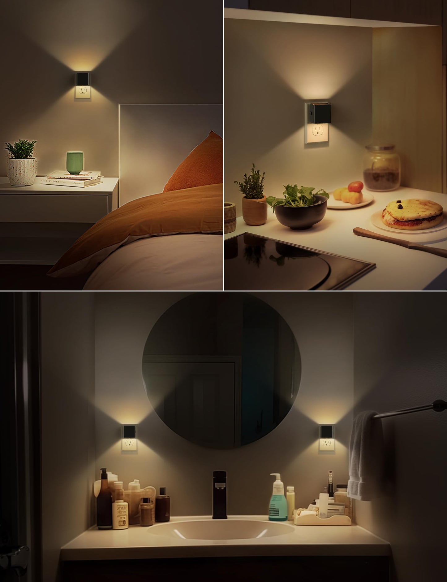 DORESshop Night Lights Plug Into Wall, LED Night Light, Plug in Night Light, Dusk-to-Dawn
