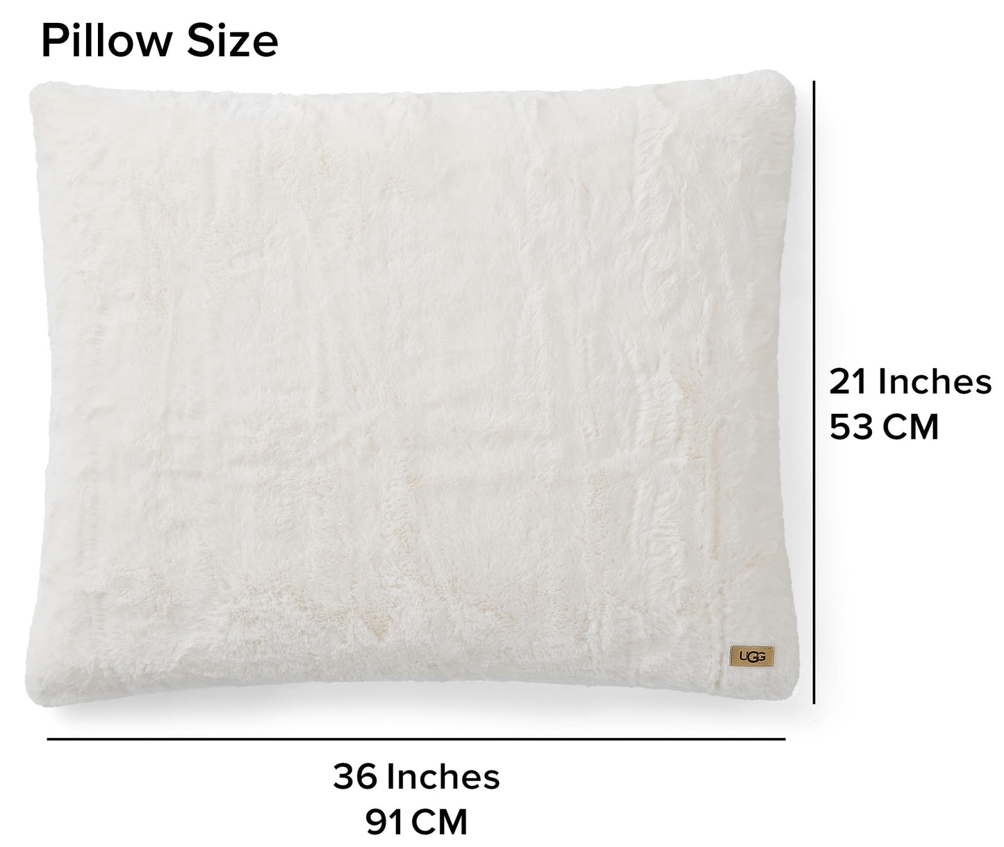 UGG King Size Comforter Set, Luxury Faux Fur Extra Soft King Comforter Set, Oversized Fluffy Reversible Cream Micromink Bedding with 2 Zipper Pillow Shams, Bedroom Decor, Snow White, Alondra