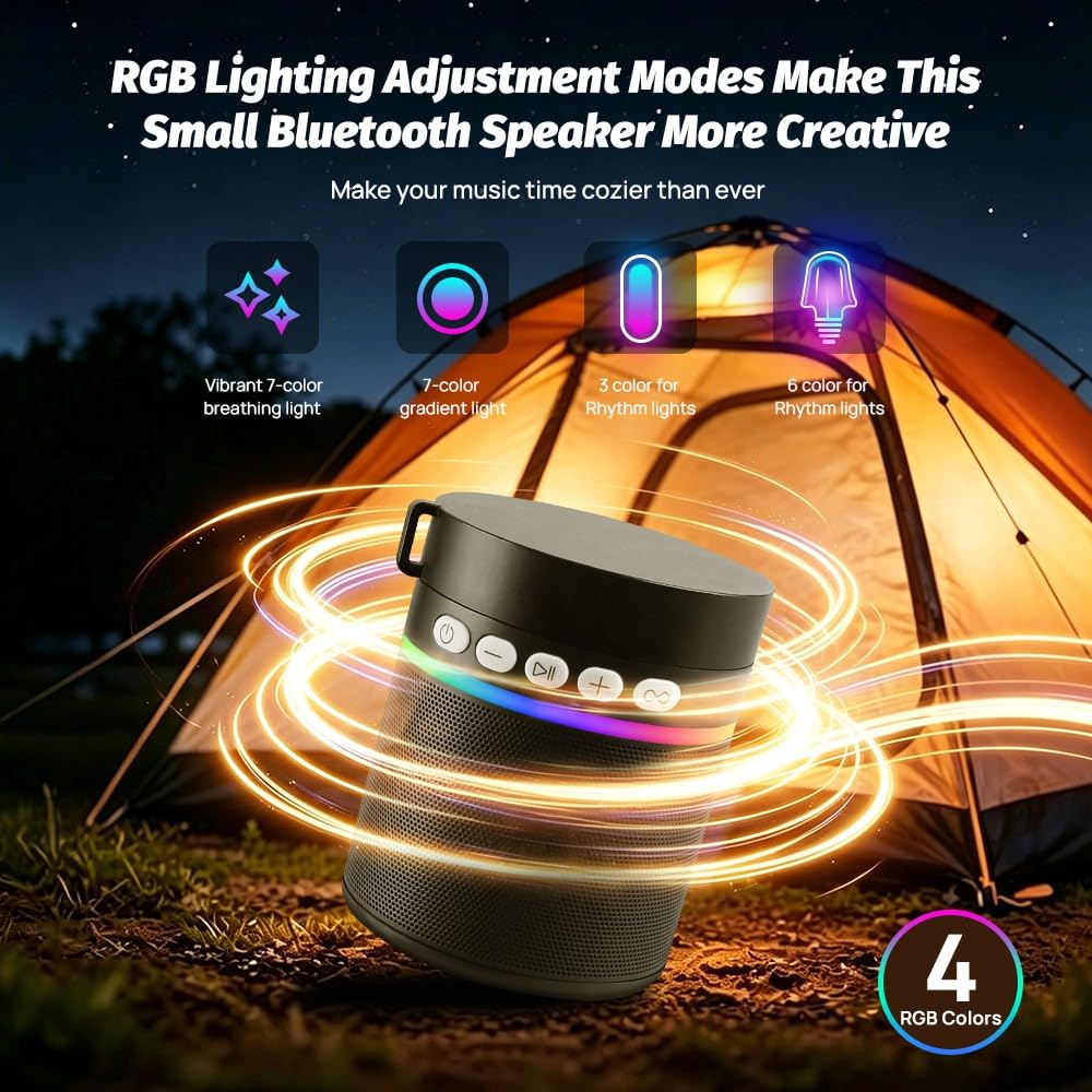 NUANTU 3 in 1 Splittable Bluetooth Speaker White Noise Machine Rhythm Light