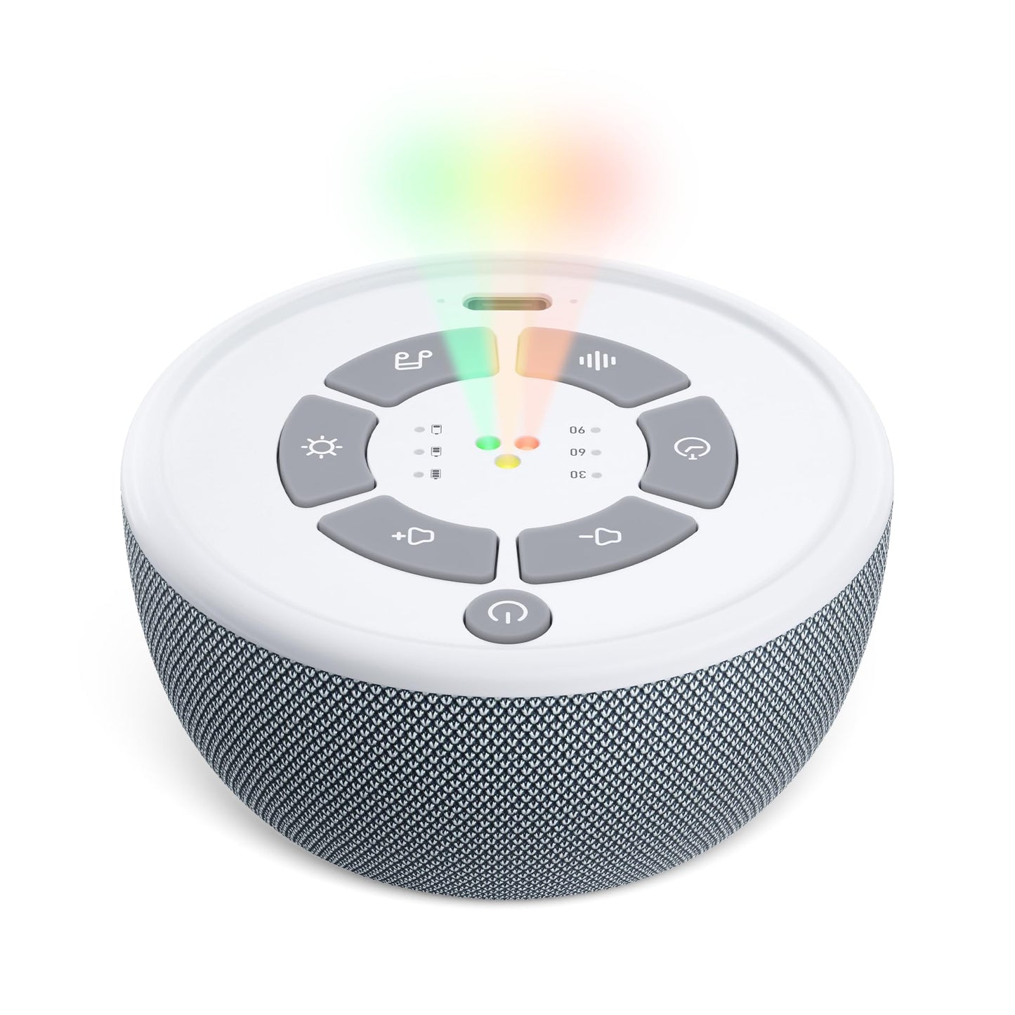 Dreamegg Portable White Noise Sound Machine, 4-7-8 Guided Visual Meditation Breathing Light, 9 Soothing Sounds, Rechargeable Sound Machine for Sleep, Anxiety Relief, Travel, Gifts, Adults