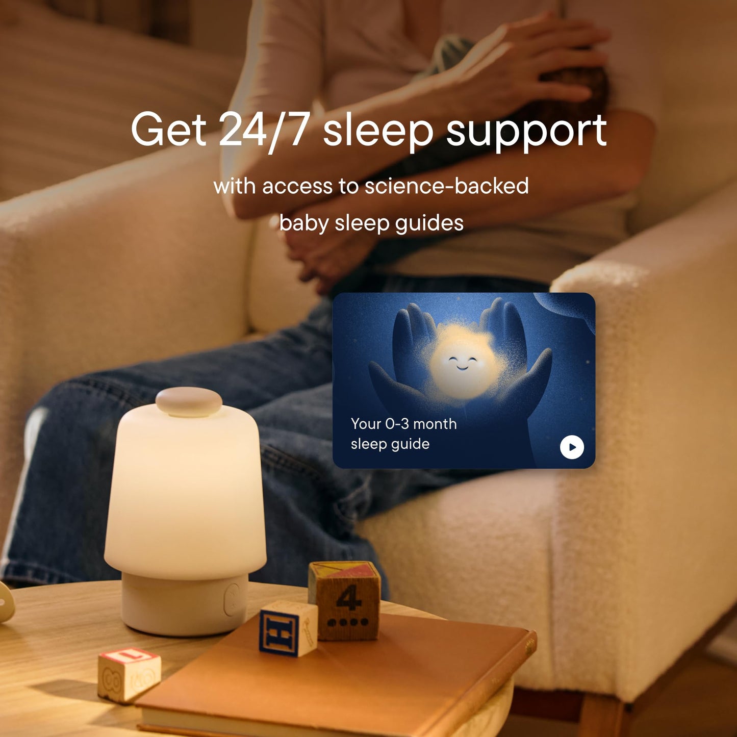 Hatch Baby Sound Machine, Night Light | Hatch Baby | Sleep Support | Registry Essential, Routine Builder, Time-to-Rise Alarm Clock, White Noise, Nursery Stories, Toddler Kids (Wi-Fi) (Peach)