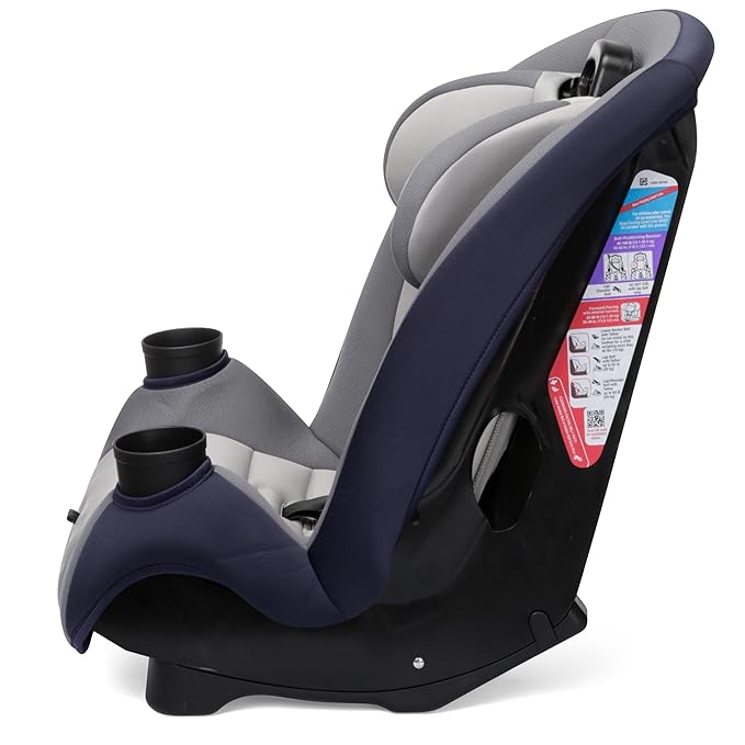Safety 1st Ellaris 3-in-1 Convertible Car Seat, Slim Fit Design, Rear & Forward-Facing, 5-Position Headrest, 3-Across Fit, Travel-Friendly with Machine-Washable Seat Pad, London Blue