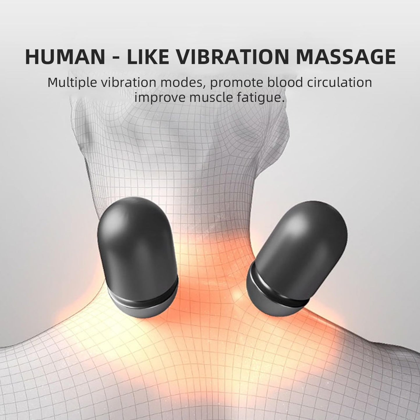 Pillow Traction Massager 2026 New for Neck Hump - 3-In-1 Cervical Neck Pillow with Heat Therapy, Memory Foam for Shoulder Neck Pain Relief, Ergonomic Massager Gray(Plug-In Only, Not Battery-Powered）