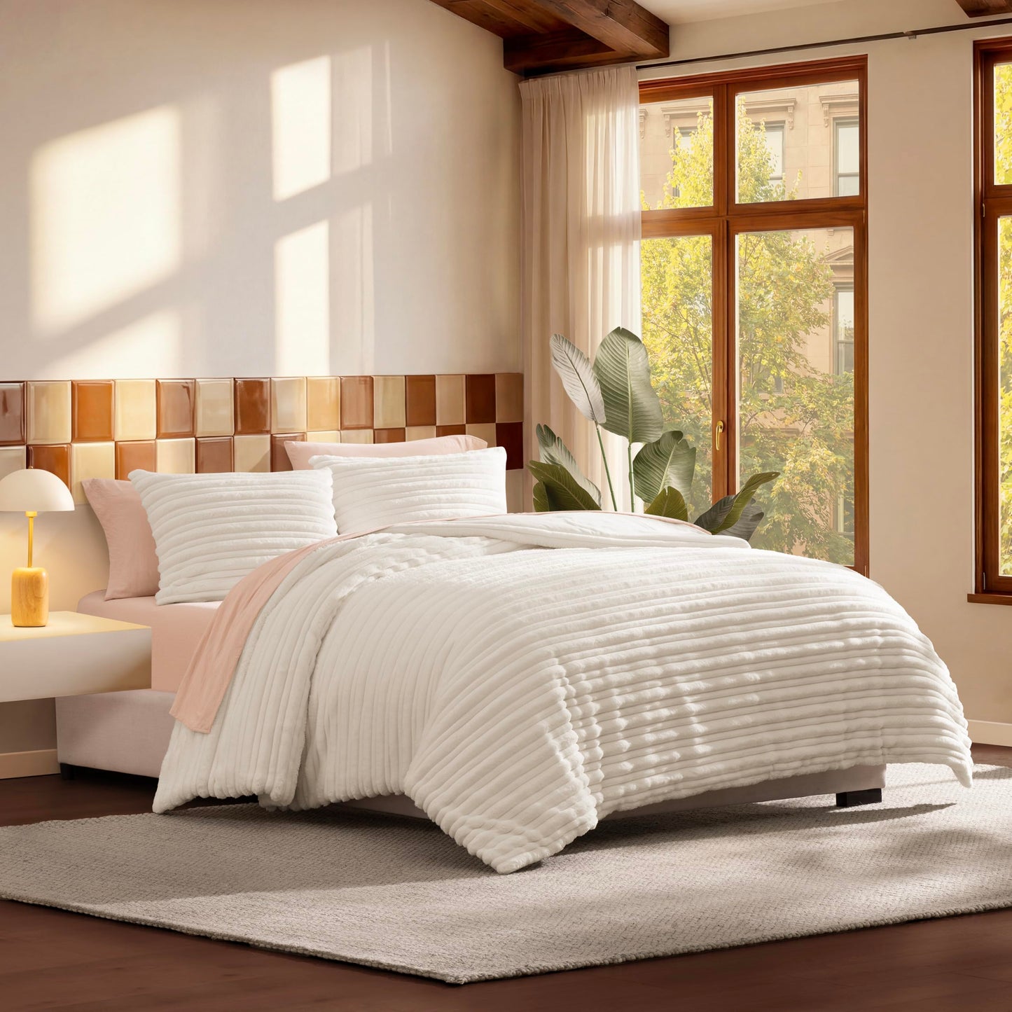 UGG Brinkley Full/Queen Comforter Set,Off White