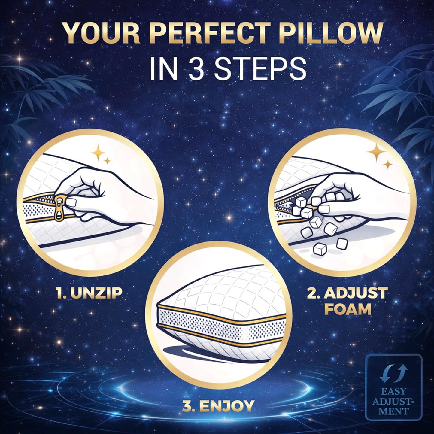 Royal Therapy 2-Pack Queen Memory Foam Pillow, Adjustable Shredded Odor-Free Bed Pillow for Neck & Shoulder Pain Relief, Breathable Support for Back, Stomach, Side Sleepers, AirFlowPRO