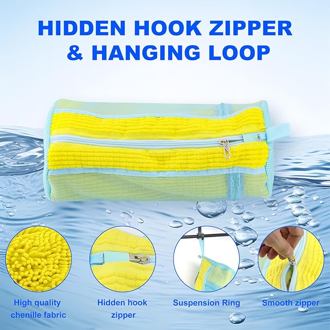 Shoe Washing Bags for Washing Machine – Durable Shoe Washing Machine Bags for All Shoe Types Sizes (Large Yellow 2PCS）