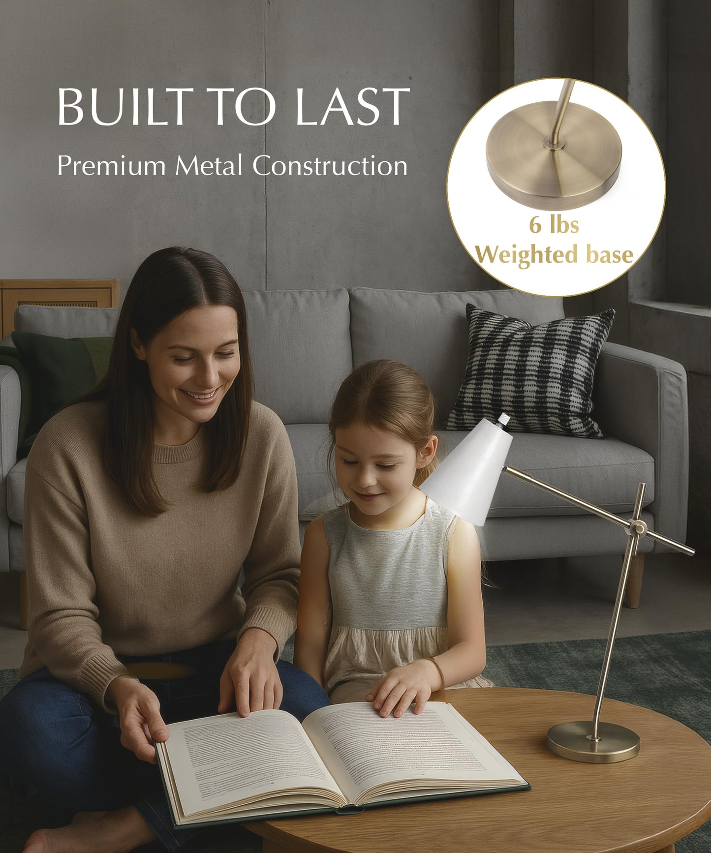 HarvestLand HaloBar Desk Lamp, Reading Lamp for Home Office