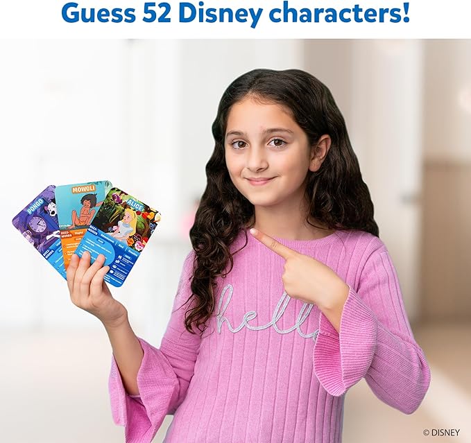 Skillmatics Guess in 10 Disney, Card Game, Christmas Stocking Stuffers for Girls, Boys, Kids, Teens, Adults Who Love Cinderella, Mickey Mouse, Moana, Travel Toy, Gifts for Ages 6, 7, 8, 9 and Up