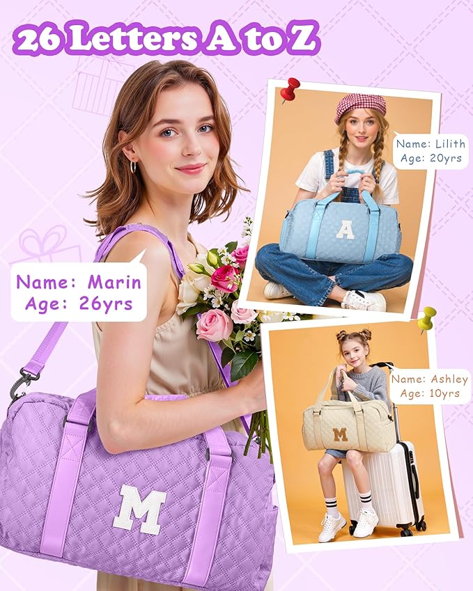 Elilier Travel Bag Women, Overnight Bag, Kids Gifts for Daughter, Teacher Appreciation Gifts, for Teens, Gift for Friend Sister Women Gifts