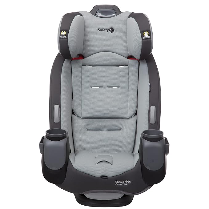 Safety 1st Grow and Go Comfort Cool All-in-One Convertible Car Seat, Rear-Facing 5-50 lbs, Forward-Facing 22-65 lbs, and Belt-Positioning Booster 40-100 lbs, Pebble Path