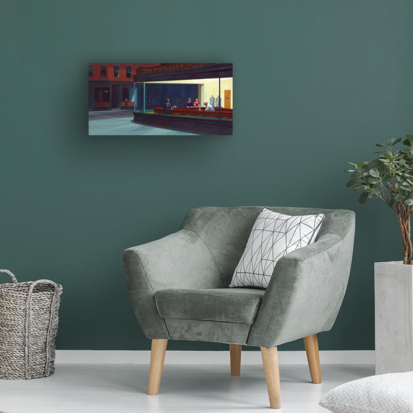 Edward Hopper 'Nighthawks' Canvas Art