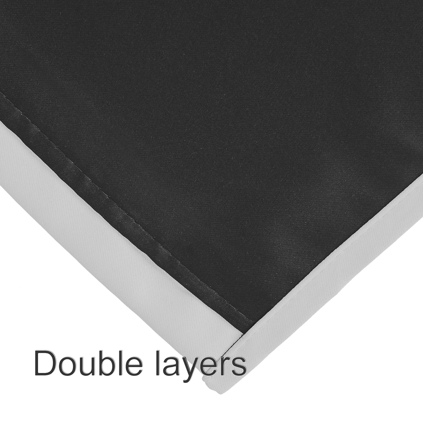 LEMOMO 100% Blackout Curtains 52 x 84 Inch/Light Grey Curtains 2 Panels with Black Lining Room Darkening Thermal Insulated Bedroom Curtains