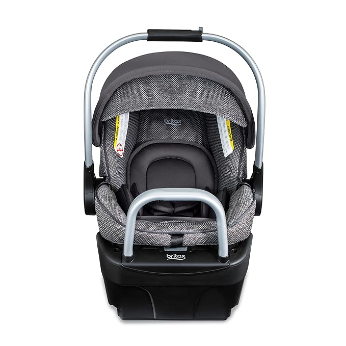 Britax Willow SC Infant Car Seat, Rear Facing Car Seat with Alpine Base, ClickTight Technology, RightSize System, Pindot Stone