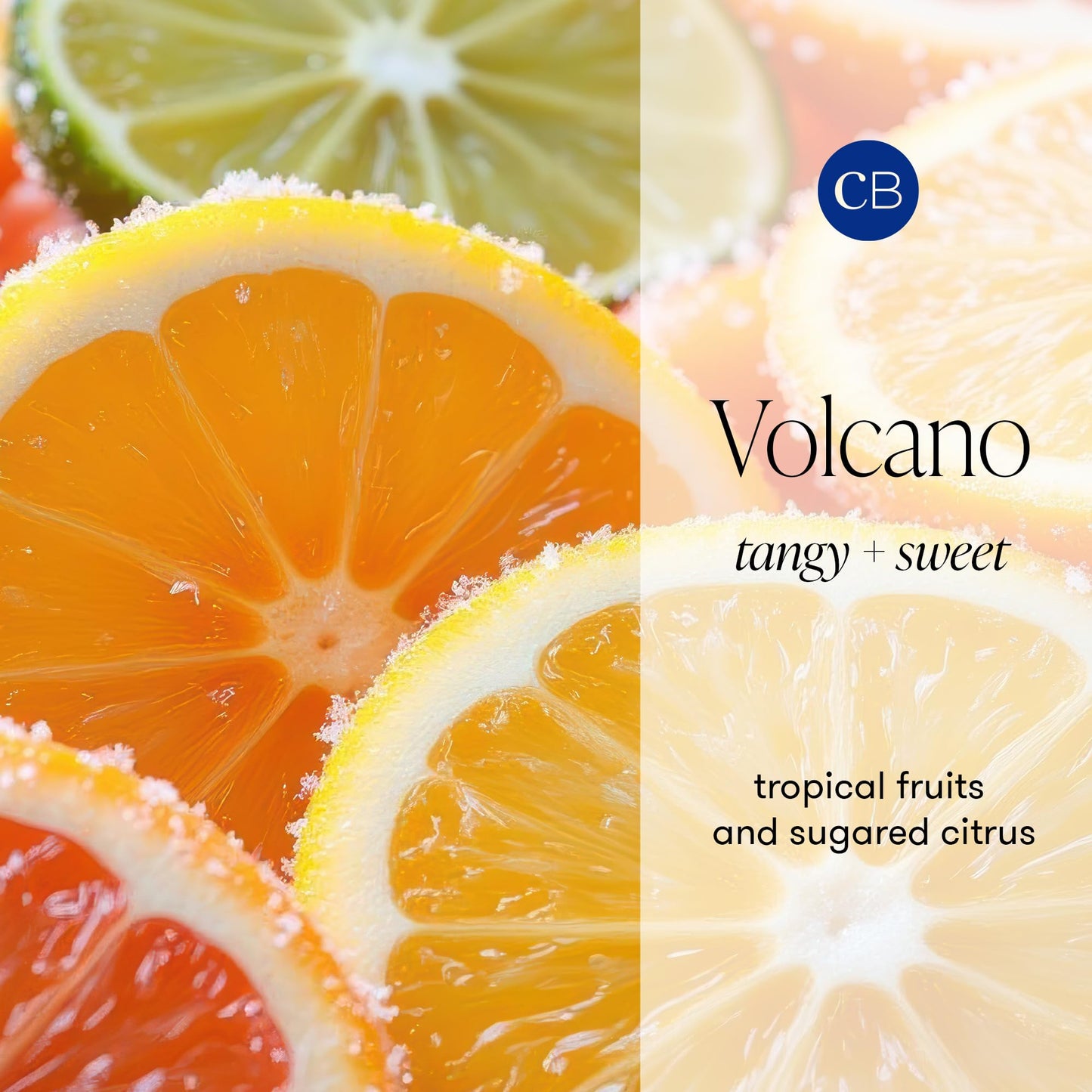 Capri Blue Car Diffuser Refills - Volcano Car Air Freshener Refills With Notes of Sugared Citrus & Tropical Fruits - For Use in Vent Clip - Includes 4 Fragrance Reeds - Travel Essential
