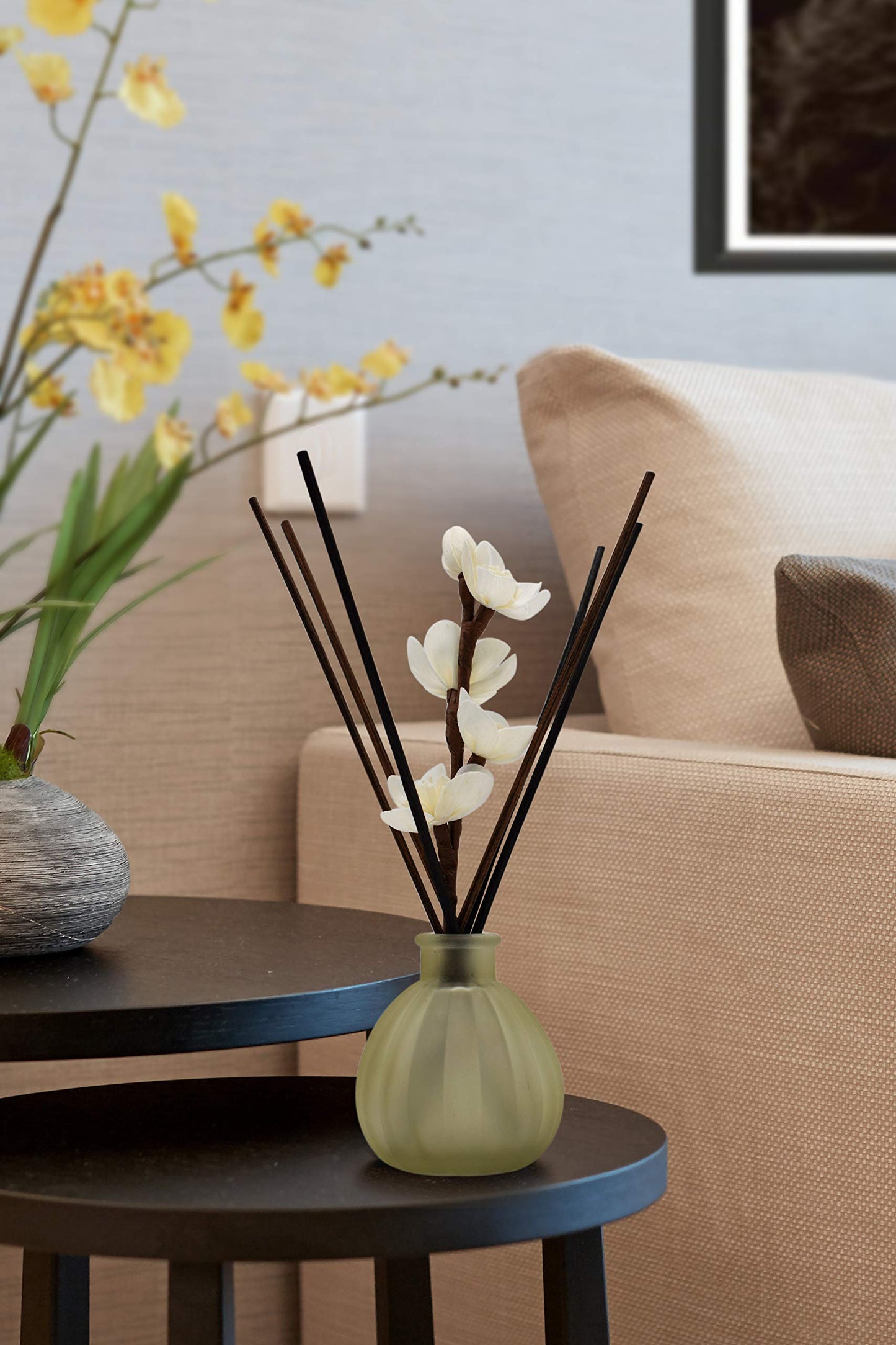 10inch Diffuser Replacement Sticks - 20 Pcs Aroma Reed Fragrance Sticks Refill for Home and Bathroom - Rattan Essential Oil Sticks for Scented Diffuser