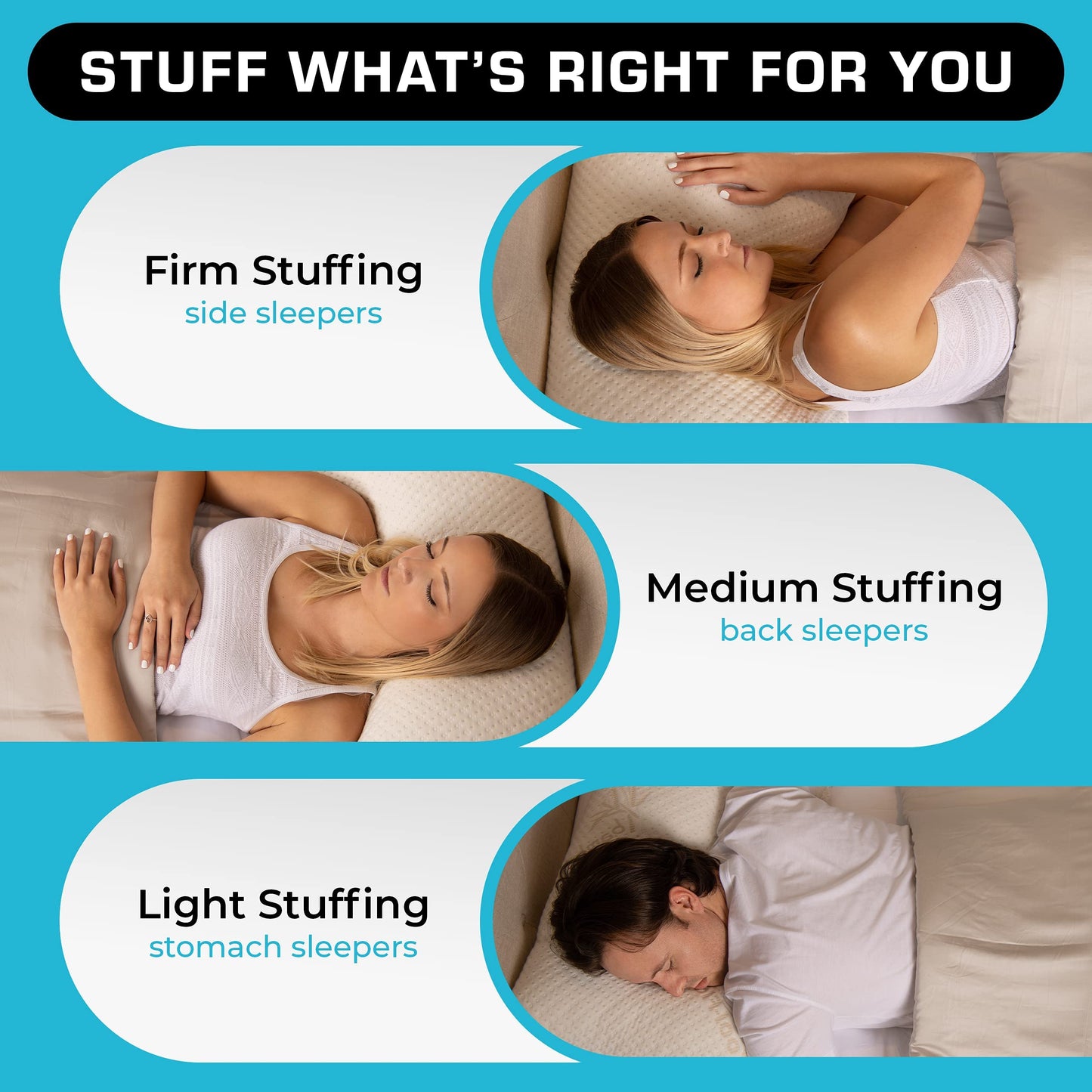 Xtreme Comforts Memory Foam Pillows |GREENGUARD Certified Adjustable Shredded Foam Fill for Personalized Support | Bed Pillows for Side, Back & Stomach Sleepers |Removable Cover |2 Queen Size Pillows