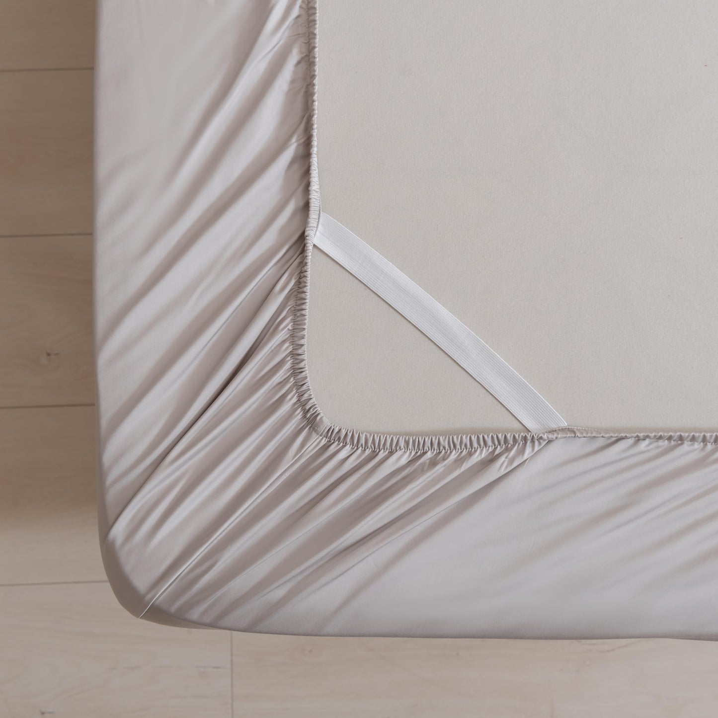 Softr King Gray Bed Sheet Set, Viscose from Bamboo, Ultra Soft, 16in