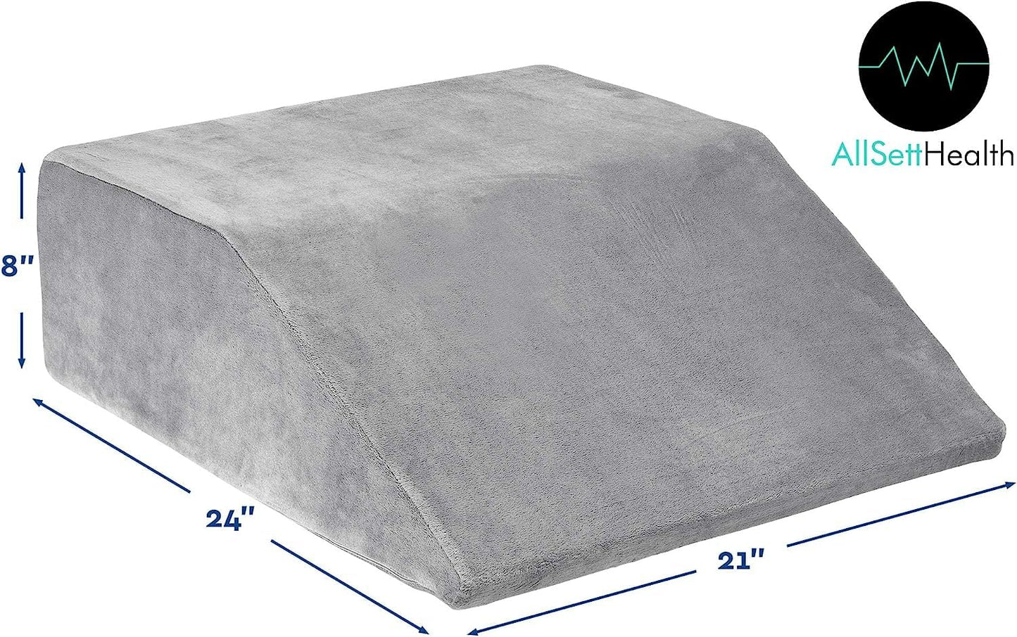 Leg Elevation Pillow - Memory Foam Leg Elevating Pillow | Leg Rest Wedge - Leg Pillow Elevation Blood Circulation | Relieves and Recovers Foot & Ankle Injuries | Foot Elevation Pillows for Swelling