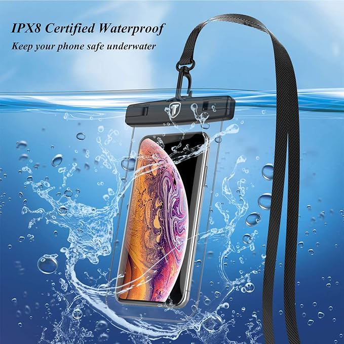 Njjex Waterproof Phone Pouch [2 Pack] Waterproof Phone Case Cellphone Dry Bag For Samsung Galaxy Note 20 Ultra S25 Ultra S24 S23 S22 S21+ S20 S10 A14 A15 A35 A16 5G iPhone 16 Pro Max 15 14 13 12 11 Xr