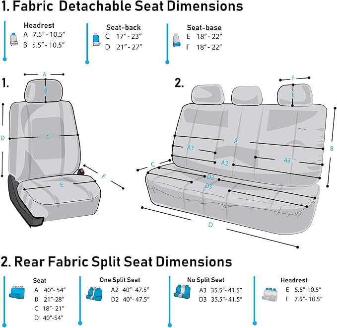 FH Group Automotive Car Seat Covers Full Set Premium 3D Air Mesh Front Seat Covers, Airbag Compatible & Split Bench Cover Universal Fit Interior Accessories for Cars Trucks and SUVs - Pink