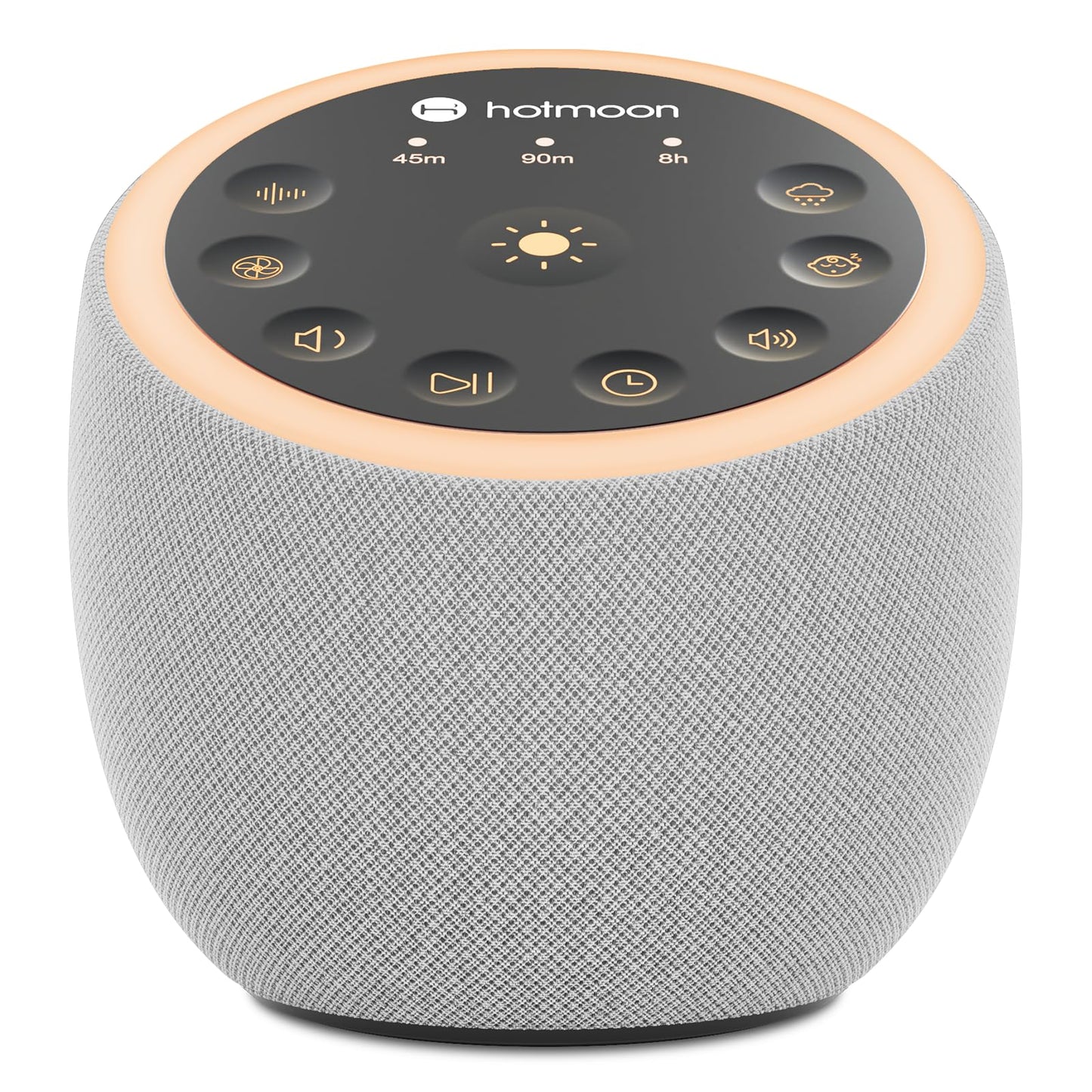 Hotmoon Sound Machine for Sleep, Cocoon 2 White Noise Sound Machine with 40 Relaxing Sounds, Dual-Speaker & Timer, 8 Night Light, Pink Brown Green Noise for Sleeping Adults, Office Privacy, Plug-in
