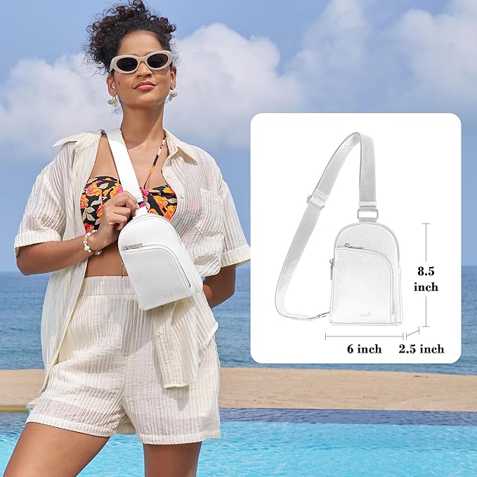 INICAT RFID Blocking Sling Bag Anti Theft Crossbody Bags Women Valentine's Day Gifts Travel Purses Vegan Leather