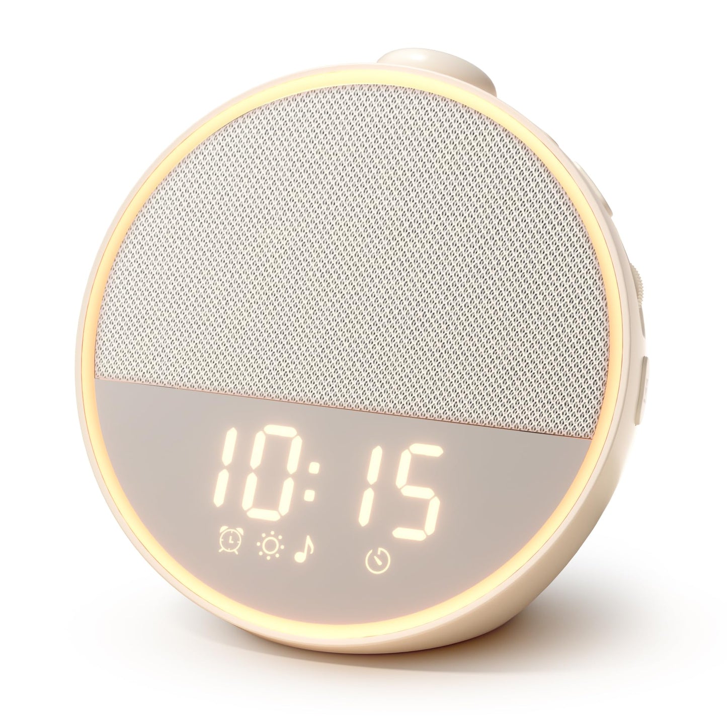 Narelu Sound Machine - Alarm Clock White Noise Sound Machine for Sleep, Night Light, 30 Soothing Sounds, 10 Gentle Alarms, Sleep Timer, Screen-Free Sleep Routine for Adults, Travel, Nightstand, Office