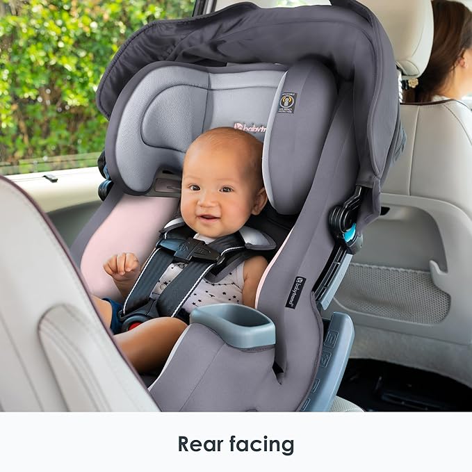 Baby Trend Cover Me 4-in-1 Convertible Car Seat, Desert Pink
