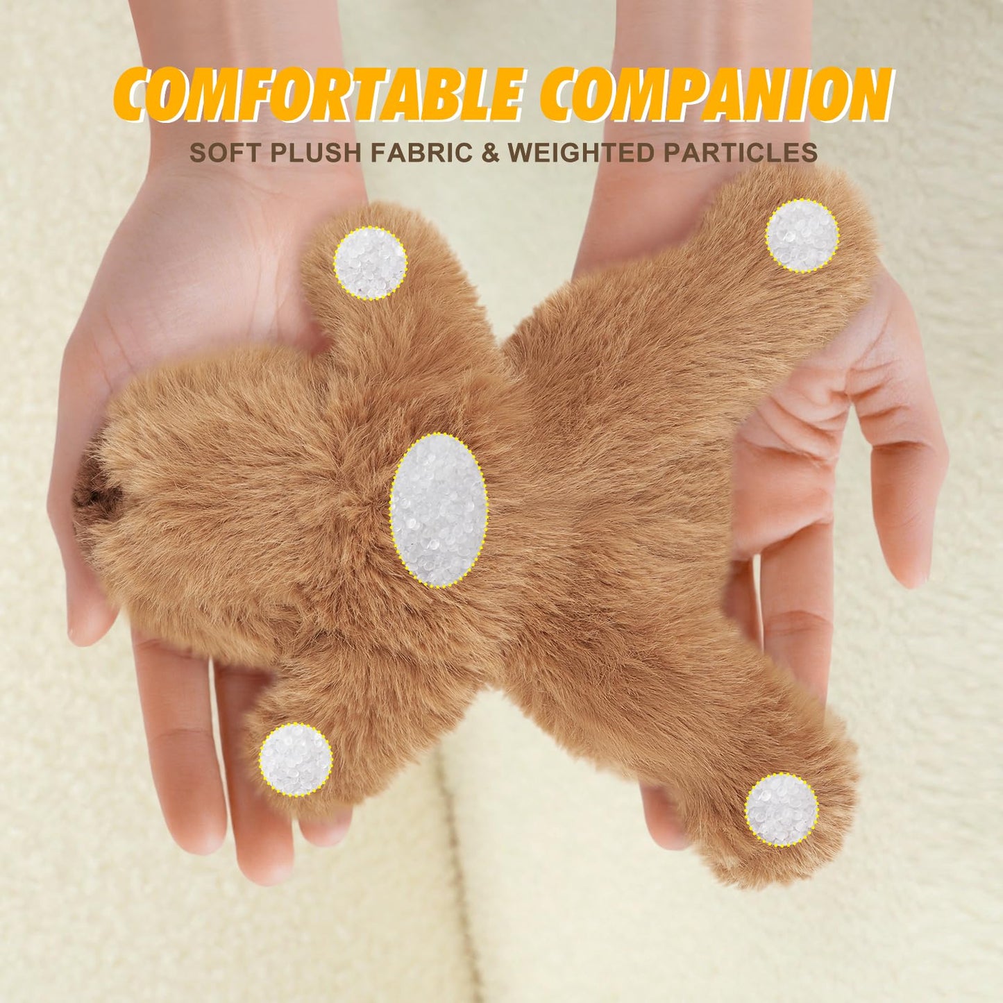 PEACH CAT Capybara Plush 7" Cute Capibara Stuffed Animals Soft Plushies Toys Gifts for Kids Brown
