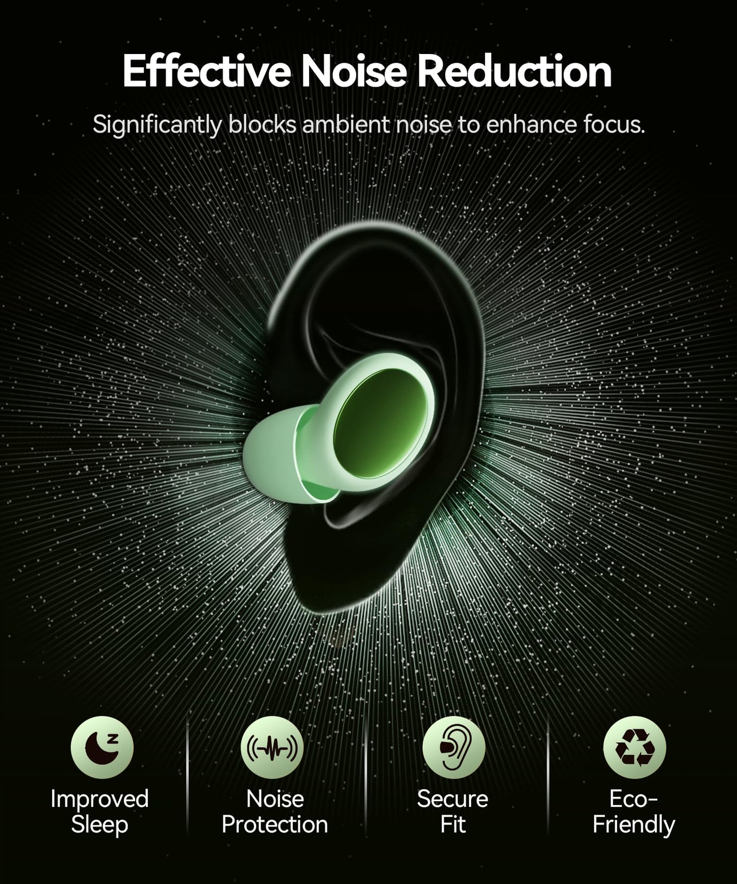 45dB Ear Plugs for Sleeping Noise Cancelling Ear Plugs for Noise Reduction & Snoring, Concerts, Earplugs for Sleep,Sider Sleepers Airplane, Silicone Earplugs Reusable Concert Ear Plug