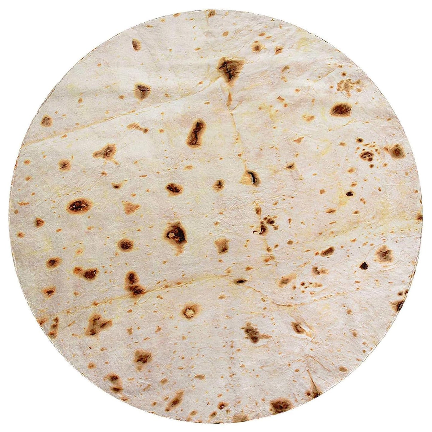 CASOFU Burrito Tortilla Throw Blanket 71 inches for Adult Kids, Novelty Tortilla Food Blanket Funny Gifts for Women Men Teens, 285GSM Soft Flannel Taco Blanket Birthday Gifts for Boys Girls(Beige)