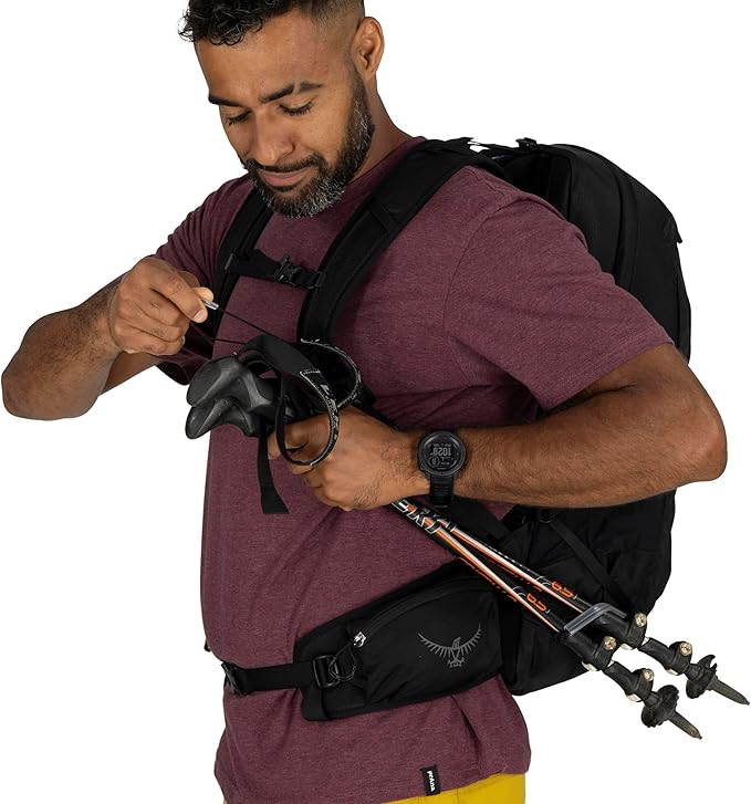 Osprey Talon 22L Men's Lightweight Hiking Backpack - Small Daypack for Travel & Camping, Frosty Mint Green/Night Shift
