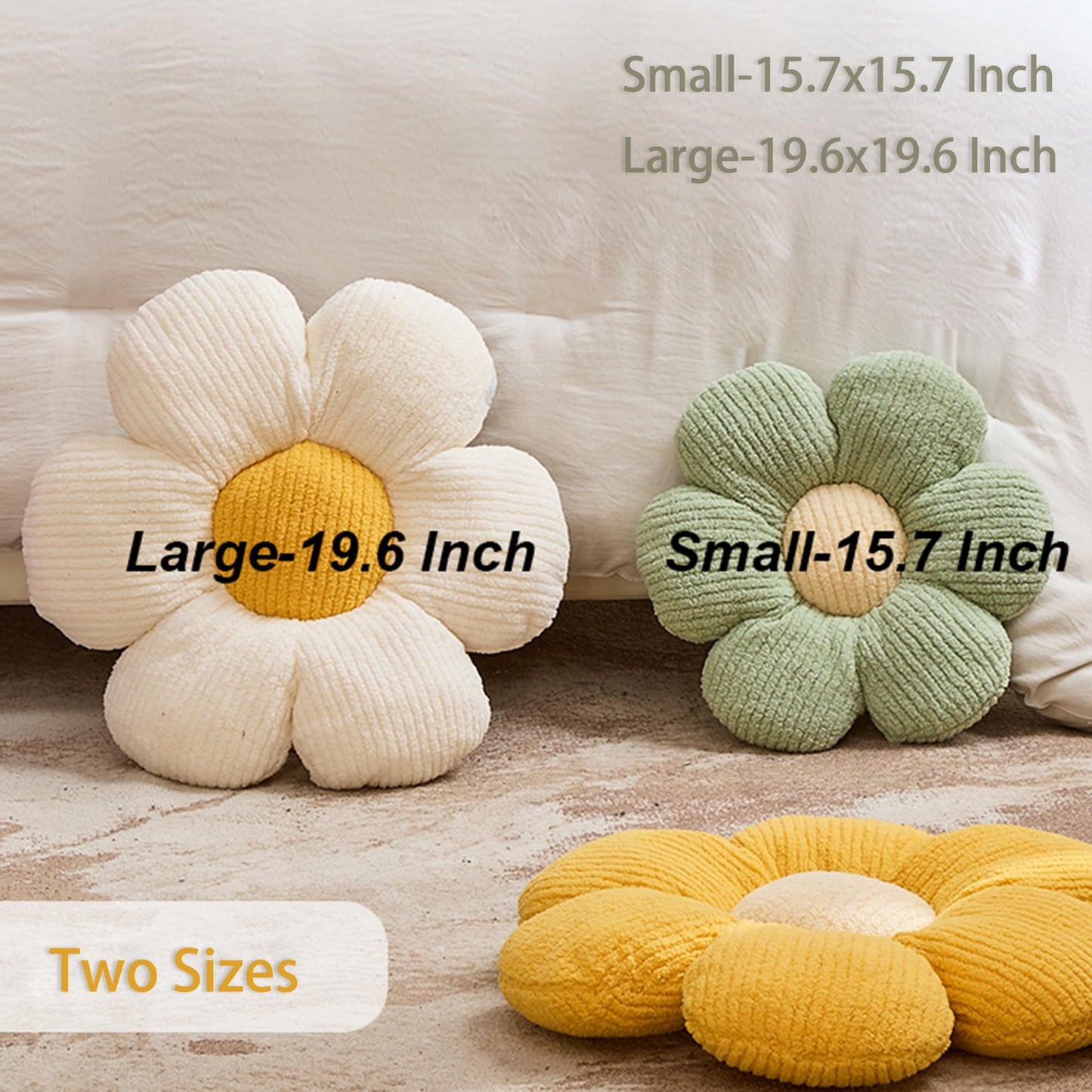 XIAIJIA Flower Pillow Flowers Shaped Pillow Cushion Decorative Daisy Pillow for Bed Cute Throw Pillow Flower Floor Pillow Soft Seat Cushion Pink Cushion 15.7"