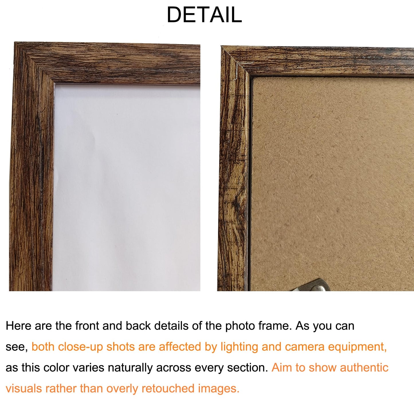 BESCRCL 16x20 Frames, Picture Frames for Wall, Single, Brown