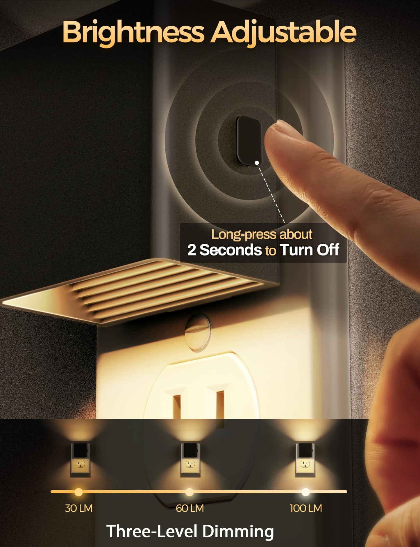 DORESshop Night Lights Plug Into Wall, LED Night Light, Plug in Night Light, Dusk-to-Dawn
