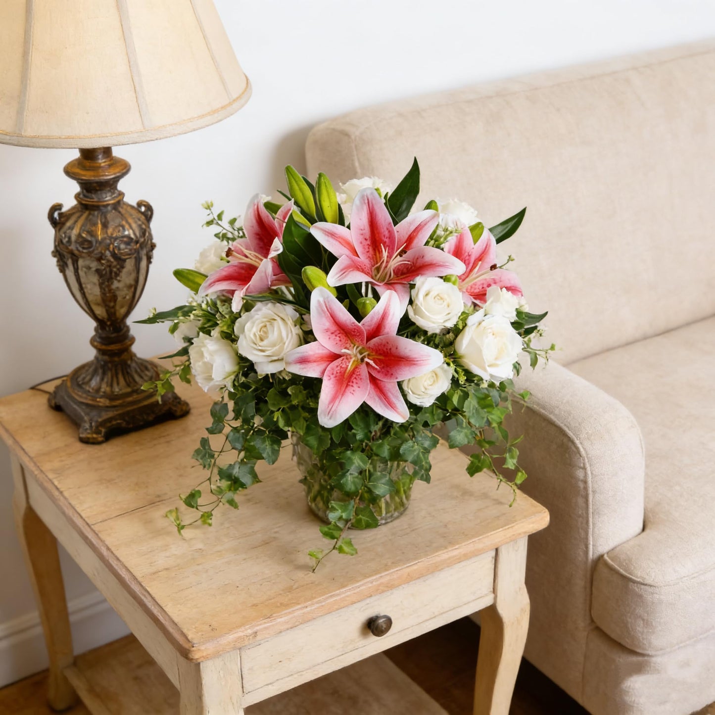 Kimura's Cabin 6Pcs Tiger Lily Artificial Flowers Real Touch Fake Lilies with Stems Faux Lilies Bouquet for Wedding Floral Arrangements Easter Home Table Centerpiece Office Decor(Pink