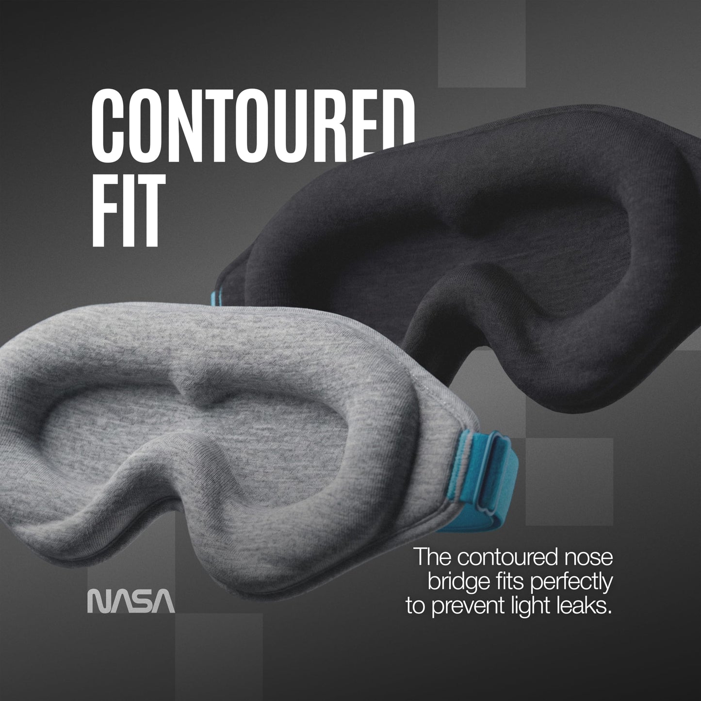 NASA Sleep Mask with LightBlock™ Barrier
